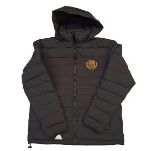 Gaelcholaiste Cheatharlach Rome black hooded jacket