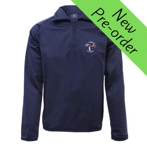 Trinity Comp. Quarter Zip Navy Tracksuit Top